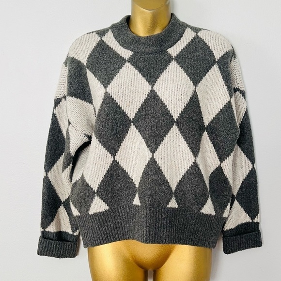 Abercrombie and fitch diamond crewneck sweater size xs - Picture 1 of 5